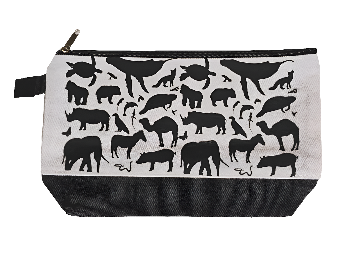 One With the Animals Zipper Pouch