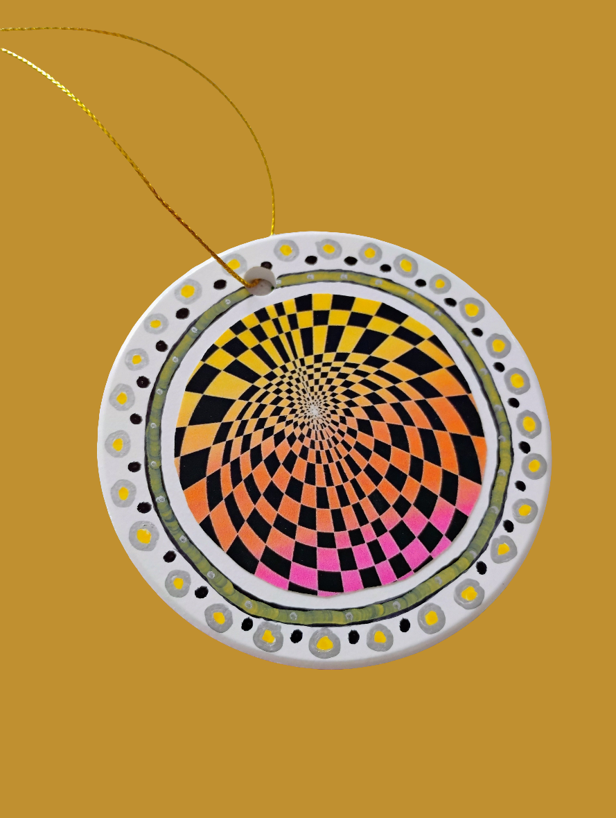 Checkered Trip Ornament