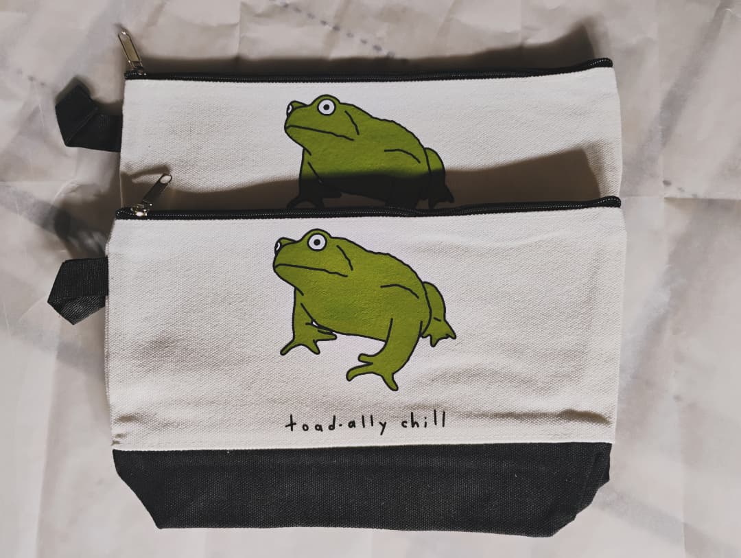 Toad-ally Chill Zipper Pouch
